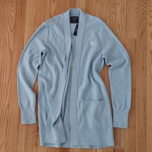 NWT women Abercrombie & Fitch sweater long cardigan jacket open front
